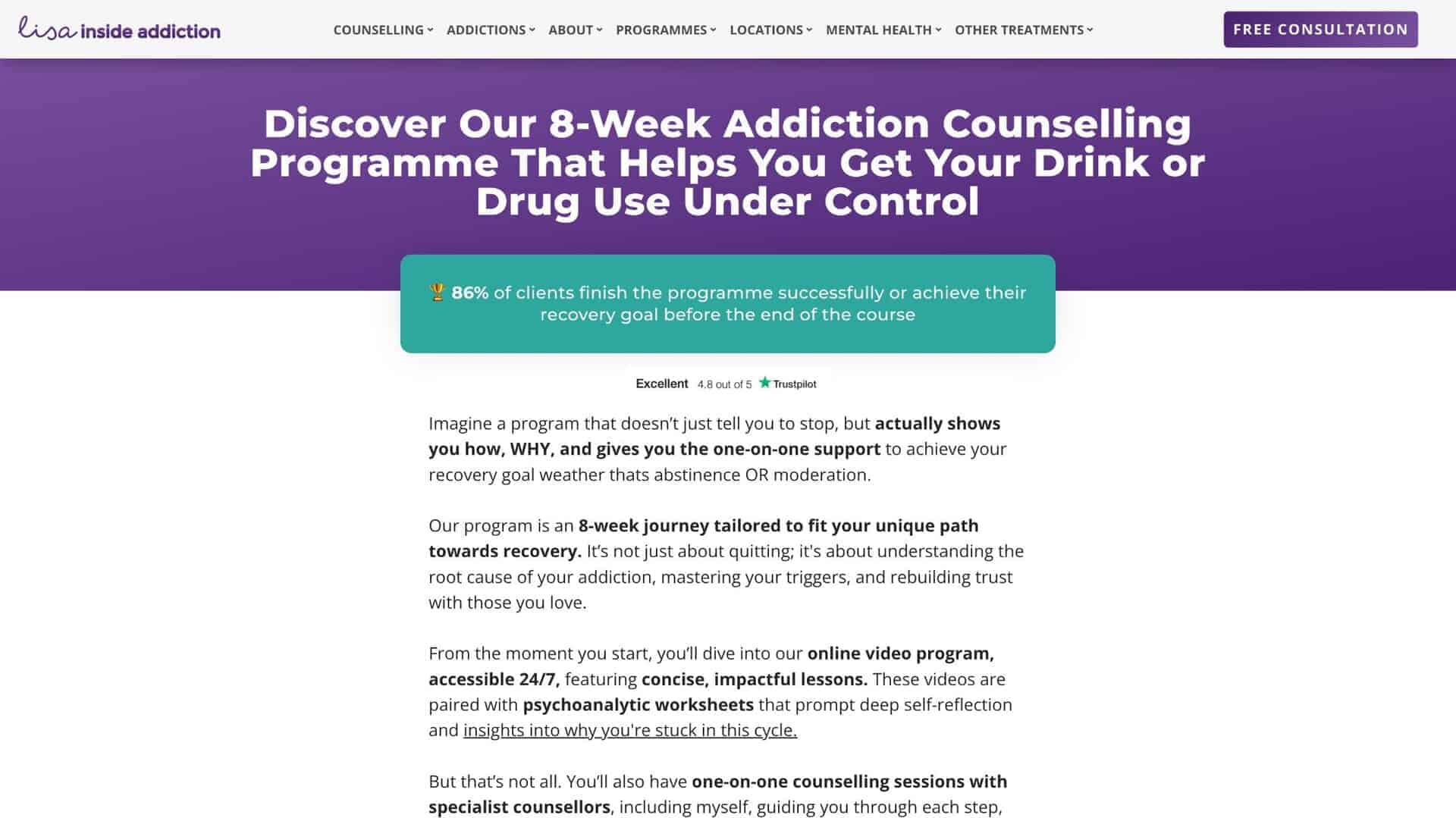 Lisa Inside Addiction portfolio image 4